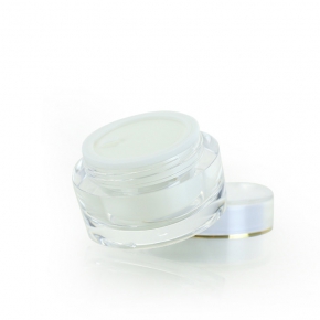 round acrylic cream jar