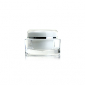 square acrylic cream jar