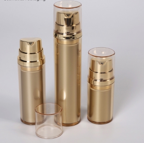 slim airless bottle double wall serum packaging