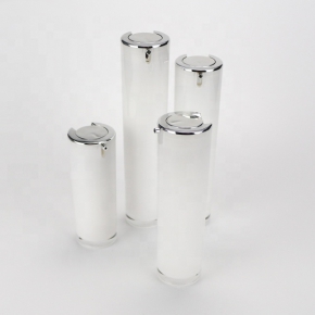 Hot selling product 15ml 30ml 40ml 50ml acrylic airless pump top bottle for cosmetic