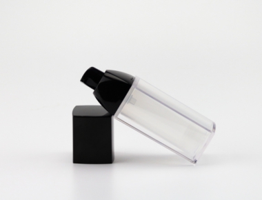 30ml  black color square  airless bottle for skincare