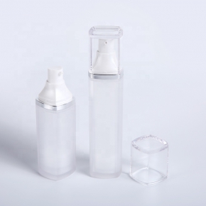 Luxury 30ml 50ml personal care  cosmetic airless pump bottle