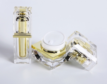 luxury square acrylic custom cosmetics jar