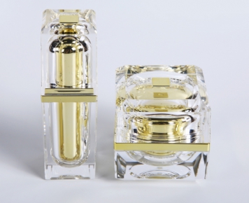 luxury square acrylic custom cosmetics jar