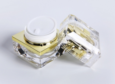 luxury square acrylic custom cosmetics jar