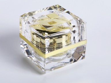 luxury square acrylic custom cosmetics jar