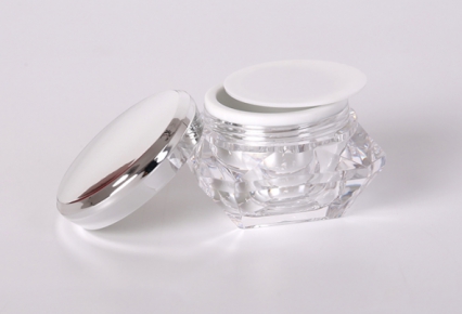 diamond shape unique lip balm jars