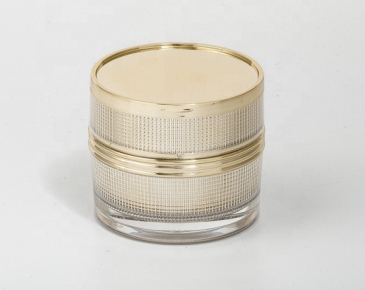 Customized Color 30g/50g cylinder shape cream acrylic jars for cosmetic