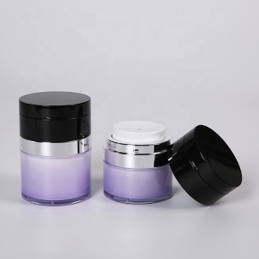 Cosmetic packaging luxury skincare mask body scrub plastic round jars flip top jar