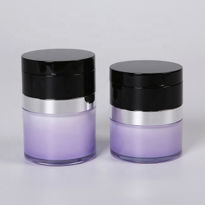 Cosmetic packaging luxury skincare mask body scrub plastic round jars flip top jar