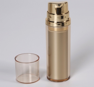 slim airless bottle double wall serum packaging