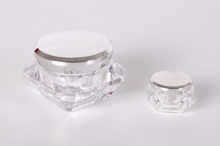 diamond shape unique lip balm jars